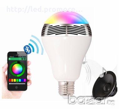 Диско крушка с Bluetooth, цветомузика, снимка 2 - Тонколони - 19941723