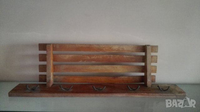 Стара, ретро дървена етажерка, снимка 1