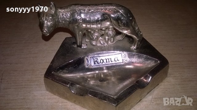 roma-ретро колекция-метален пепелник-внос швеицария, снимка 5 - Колекции - 22010948