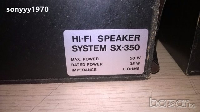 sanyo hi-fi speaker sx-350/50w/8ohms-внос швеицария, снимка 8 - Тонколони - 18656988