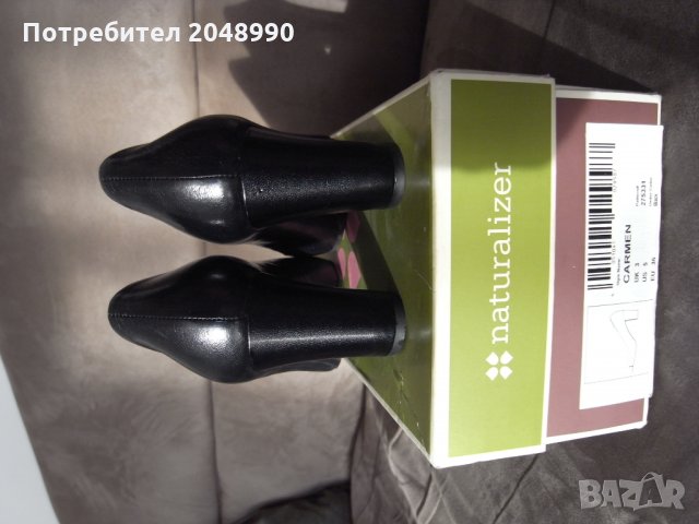 Продавам дамски обувки на ток, черни, нови, естествена кожа номер 35 марка Naturalizer, снимка 2 - Дамски обувки на ток - 22517063