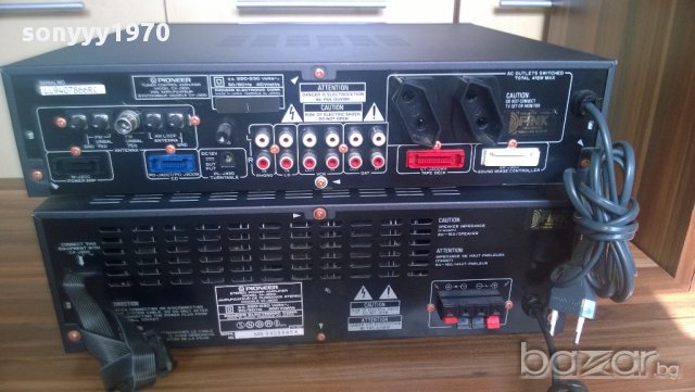 pioneer m-j200 stereo power amplifier+cx-j300 preamplifier+tuner-japan-внос швеицария, снимка 14 - Ресийвъри, усилватели, смесителни пултове - 8690234