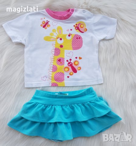 Пола с гащички Mayoral и блузка 3-6 месеца, снимка 3 - Комплекти за бебе - 25548711