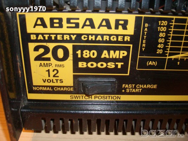 absaar 12v/20amp/180amp boost-зарядно 20ампера+старт-внос швеицария, снимка 15 - Аксесоари и консумативи - 11957863