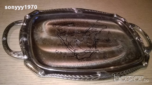 Tenerife-поднос 30х19см-внос швеицария, снимка 5 - Антикварни и старинни предмети - 17468655