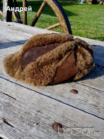 Стара кожена шапка, снимка 4 - Антикварни и старинни предмети - 18355307