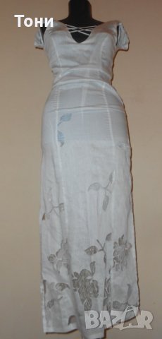 100 % лен дамска рокля Косара стил