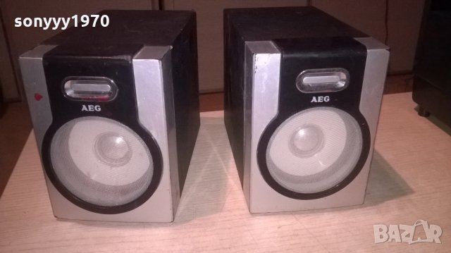 aeg 2бр тонколони 20х15х11см-внос швеицария, снимка 2 - Тонколони - 24751473