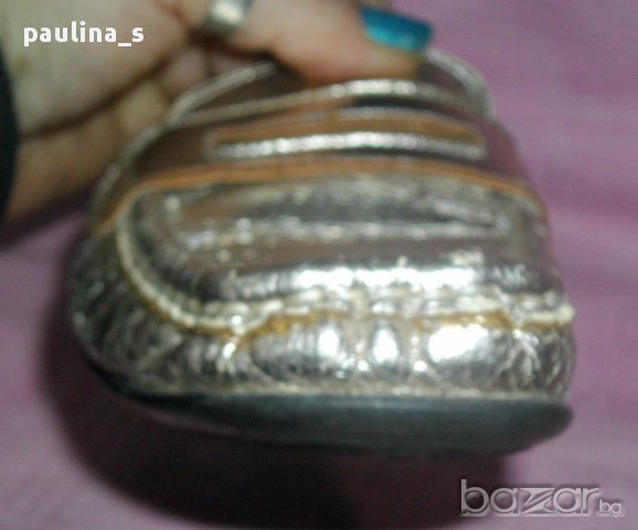 Сребърни ортопедични обувки / мокасини ”Lalikaer” shoes / малък номер , снимка 4 - Дамски ежедневни обувки - 14906902