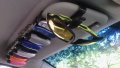  Сенник щипка за очила за кола автомобил ,два модела,различни цветове, снимка 1 - Аксесоари и консумативи - 20894672