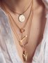  Огърлица висулка верига уникални модни бижута медальон синджирче верижка ланец бижу ланче за жени , снимка 1 - Колиета, медальони, синджири - 24375114