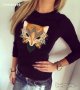 НОВО! ХИТОВА дамска тениска CRYSTAL FOX с дизайн! Създай модел с твоя снимка!, снимка 4