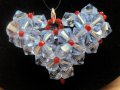 Сърце с кристали Сваровски 003, снимка 9