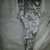 Кожено палто 3/4 дължина бяло, снимка 3 - Палта, манта - 12015579