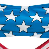 ADIDAS ORIGINALS JEREMY SCOTT USA FLAG AND STARS PRINT Дамски Бански size M, снимка 5 - Бански костюми - 6449536