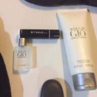 Нов к-т афтършейв Aqua di Gio на Giorgio Armani + боди лосион и несесер подарък, снимка 4 - Дамски парфюми - 16078522