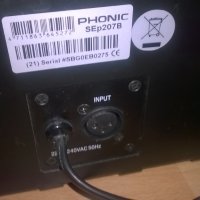 Phonic SEP-207 phonic-2бр активни тонколони-внос швеция, снимка 8 - Тонколони - 25557380