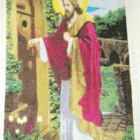 Гоблен„Исус чука на вратата”, снимка 1 - Гоблени - 23877189