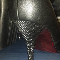 Страхотни италиански обувки, черни, 38 н-р, снимка 4 - Дамски обувки на ток - 16243014