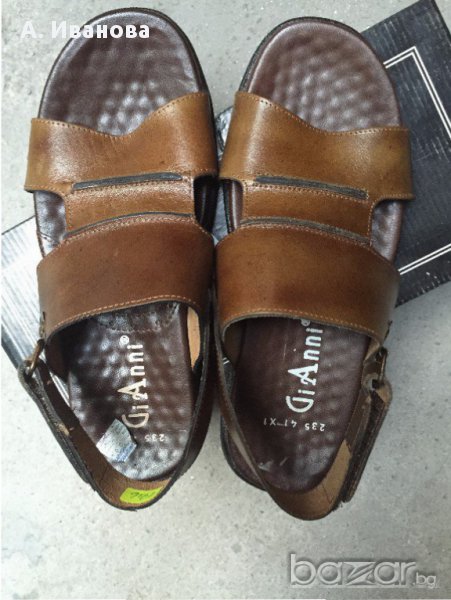 Мъжки сандали естествена кожа “GiAnni”, снимка 1