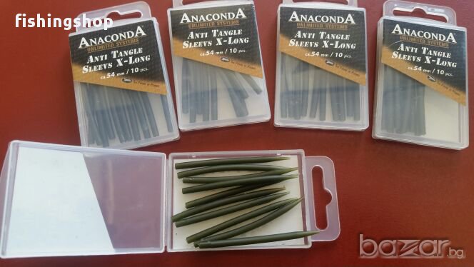 Конусовиден противоусукващ шлаух- Anaconda Anti Tangle Sleeves X-Long Army 54mm, снимка 1