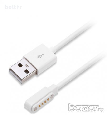 USB магнитен кабел за Smart Watch GT88 G3 KW18 Y3 KW88 GT68, 4 пина, снимка 2 - Друга електроника - 19898062