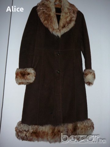 Дамски кожух - естествена овча кожа - размер М, снимка 7 - Палта, манта - 8722697