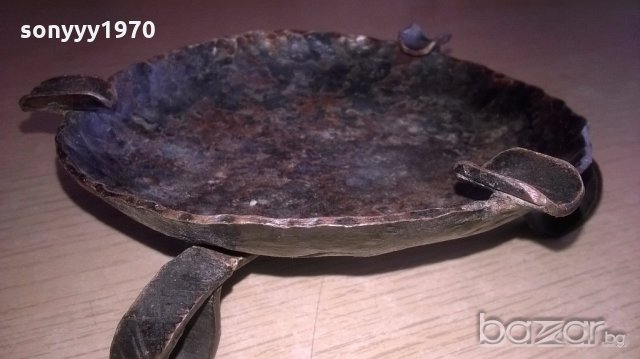 пепелник от ковано желязо-14см, снимка 7 - Антикварни и старинни предмети - 18225149