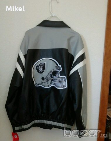 Ново!!! Кожено яке на OAKLAND RAIDERS (Jacket) размер: М, снимка 3 - Якета - 16884140