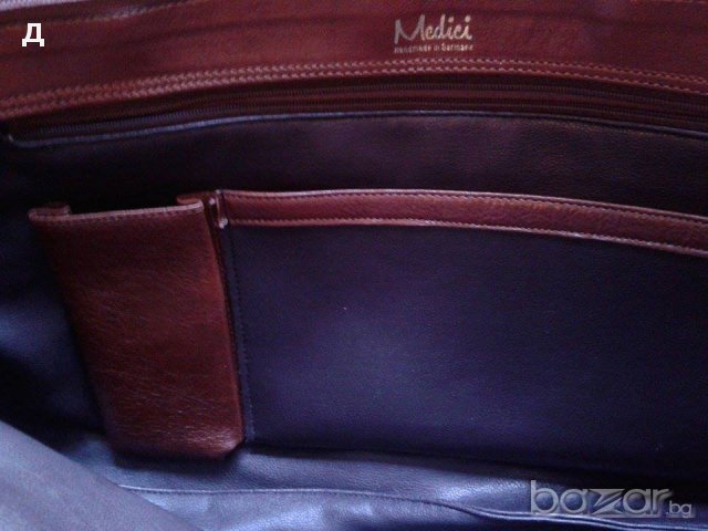  "Medici"ест.кожа  ръчно изработена в Германия , снимка 8 - Чанти - 14090812