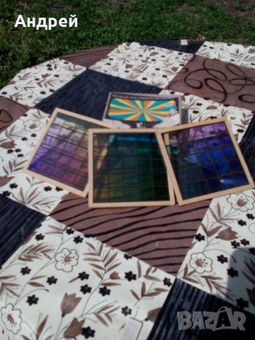 Стари мозаечни светлофилтри, снимка 3 - Антикварни и старинни предмети - 25255511