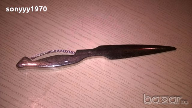 Nino cerruti-нож/кама за колекция-22см-внос швеицария, снимка 2 - Антикварни и старинни предмети - 13239935