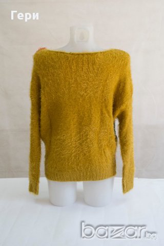 Дамски пуловер в цвят горчица марка Fiondotinta, снимка 3 - Блузи с дълъг ръкав и пуловери - 17510409