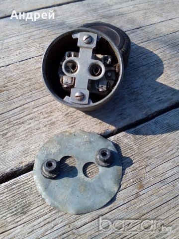 Старинен контакт,розетка, снимка 4 - Антикварни и старинни предмети - 19784577