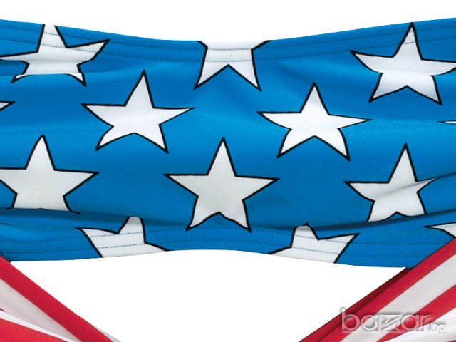 ADIDAS ORIGINALS JEREMY SCOTT USA FLAG AND STARS PRINT Дамски Бански size M, снимка 5 - Бански костюми - 6449536