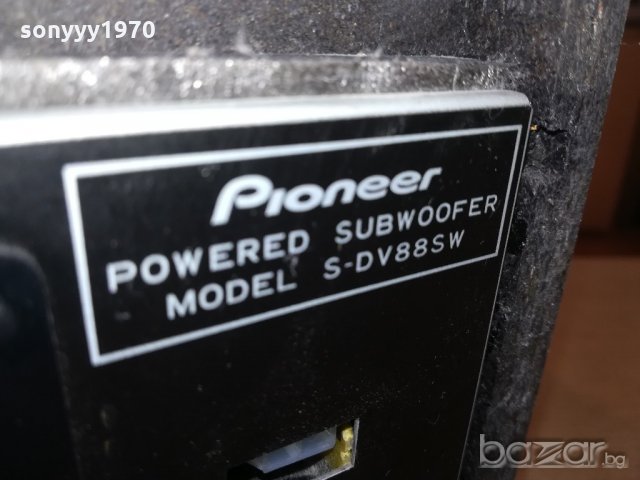 pioneer s-dv88sw powered subwoofer-42х42х19см-внос англия, снимка 18 - Тонколони - 20551609