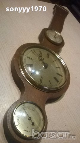 Ретро хидро/барометър/часовник-60/17см-внос швеицария, снимка 9 - Антикварни и старинни предмети - 15452306