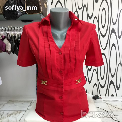 Дамски Ризи два цвята, снимка 2 - Ризи - 11362579