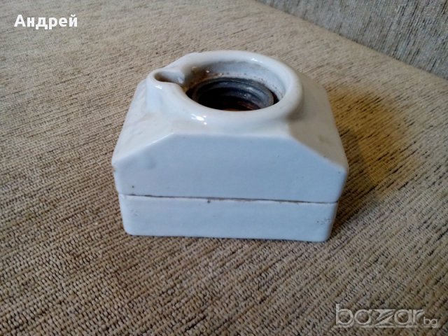 Старинно порцеланово гнездо за предпазител, снимка 3 - Антикварни и старинни предмети - 17989368