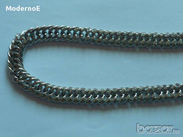  Стабилен метален ланец, снимка 1 - Колиета, медальони, синджири - 11219788