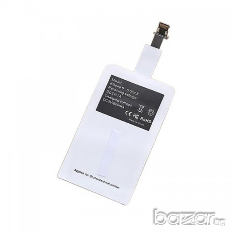 Безжичен приемник за телефон Universal Qi Wireless Charger Receiver fo, снимка 3 - Оригинални батерии - 21330856