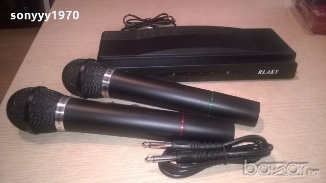 безжични микрофони с приемник с антени, снимка 4 - Микрофони - 19288462