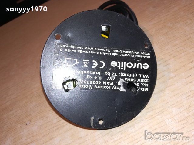 🛑eurolite germany-ПРОФИ мотор за диско топка-внос швеицария, снимка 3 - Други - 20900570