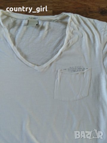 Scotch and Soda Cotton V-Neck T Shirt - страхотна мъжка тениска, снимка 3 - Тениски - 25414458