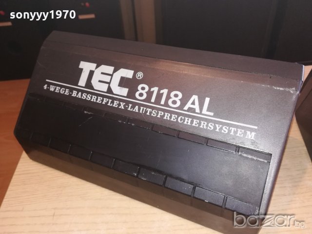 tec 8118al two bass-2x100w-28х15х13см-внос швеицария, снимка 15 - Тонколони - 20963608