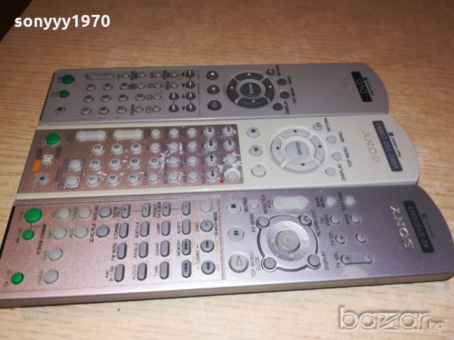 sony audio/dvd/tv-remote-125лв за 1бр-внос франция, снимка 5 - Ресийвъри, усилватели, смесителни пултове - 20775786