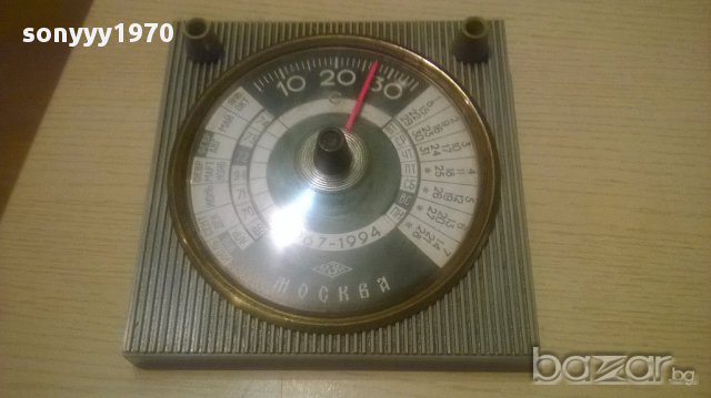 Москва-стар термометър/календар-15/15см, снимка 2 - Антикварни и старинни предмети - 14026733