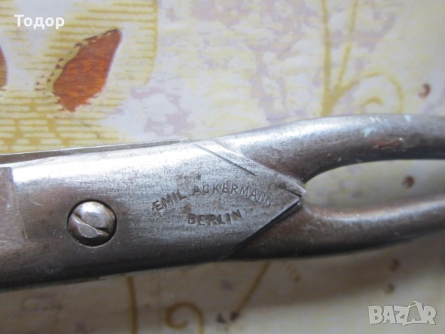 Уникална ножица ножици Емил Акерман Берлин , снимка 2 - Фризьорски принадлежности - 25697245