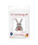 Великденско зайче-комплект за шиене от филц, снимка 1 - Други - 23433848