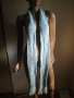 Нов кокетен син зимен дамски шал, наметка, болеро, шапка, блуза, снимка 1 - Шалове - 8472899